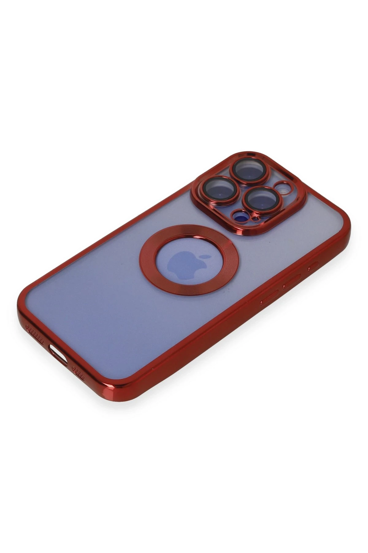 Newface iPhone 15 Pro Kılıf Slot Silikon - Kırmızı