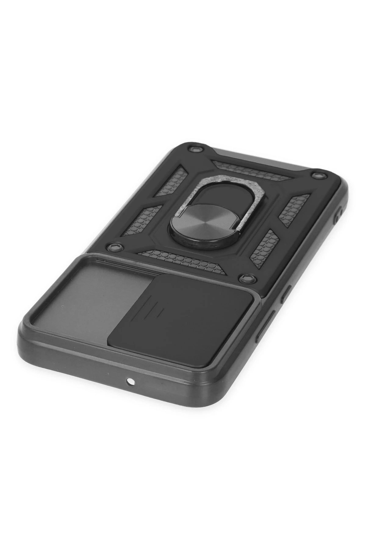 Newface Samsung Galaxy S22 Kılıf Pars Lens Yüzüklü Silikon - Siyah — görsel 4