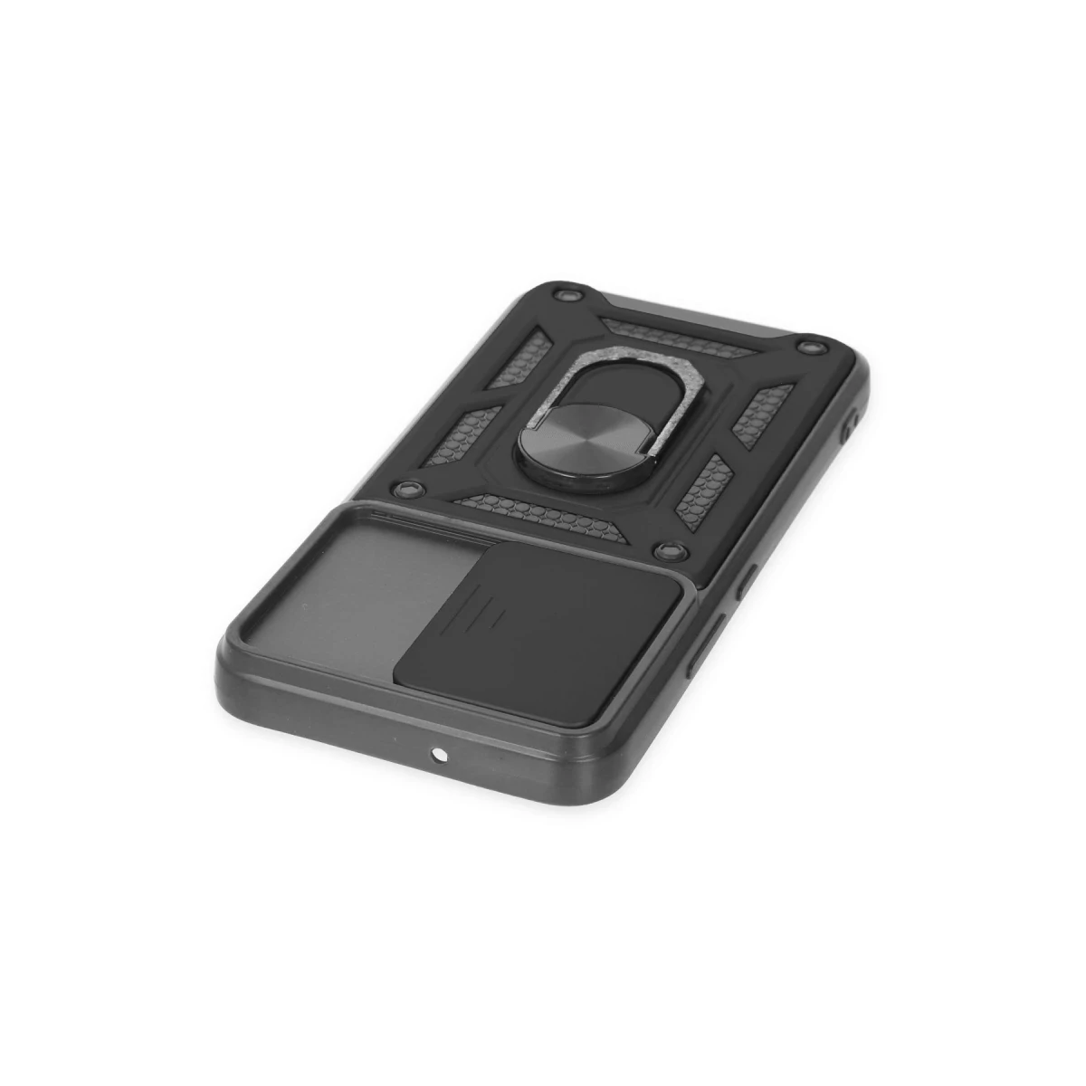 Newface Samsung Galaxy S22 Kılıf Pars Lens Yüzüklü Silikon - Siyah — görsel 9