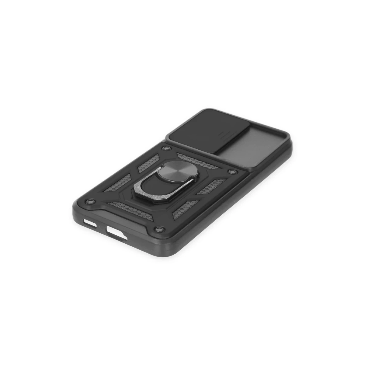 Newface Samsung Galaxy S22 Kılıf Pars Lens Yüzüklü Silikon - Siyah — görsel 10