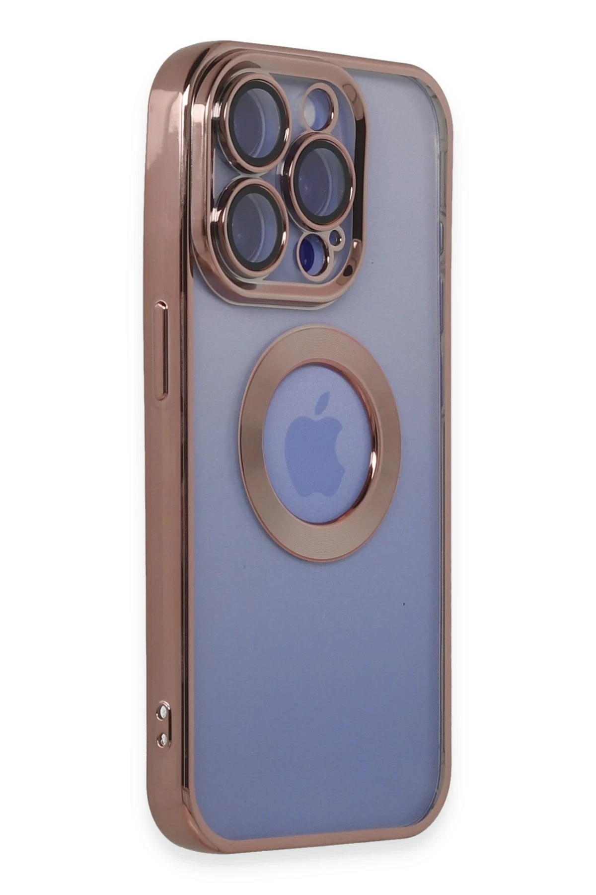 Newface iPhone 15 Pro Max Kılıf Slot Silikon - Rose Gold