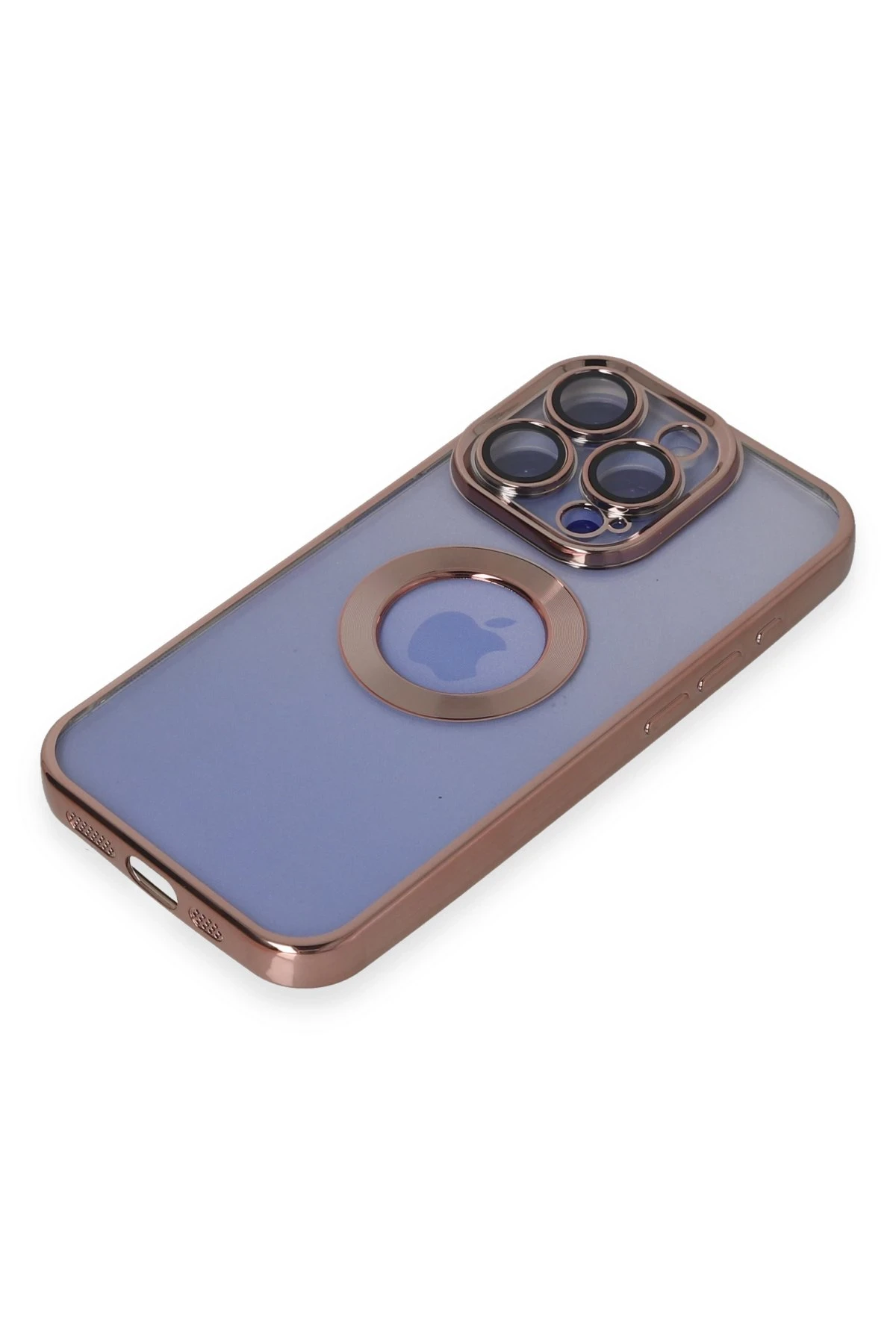 Newface iPhone 15 Pro Max Kılıf Slot Silikon - Rose Gold