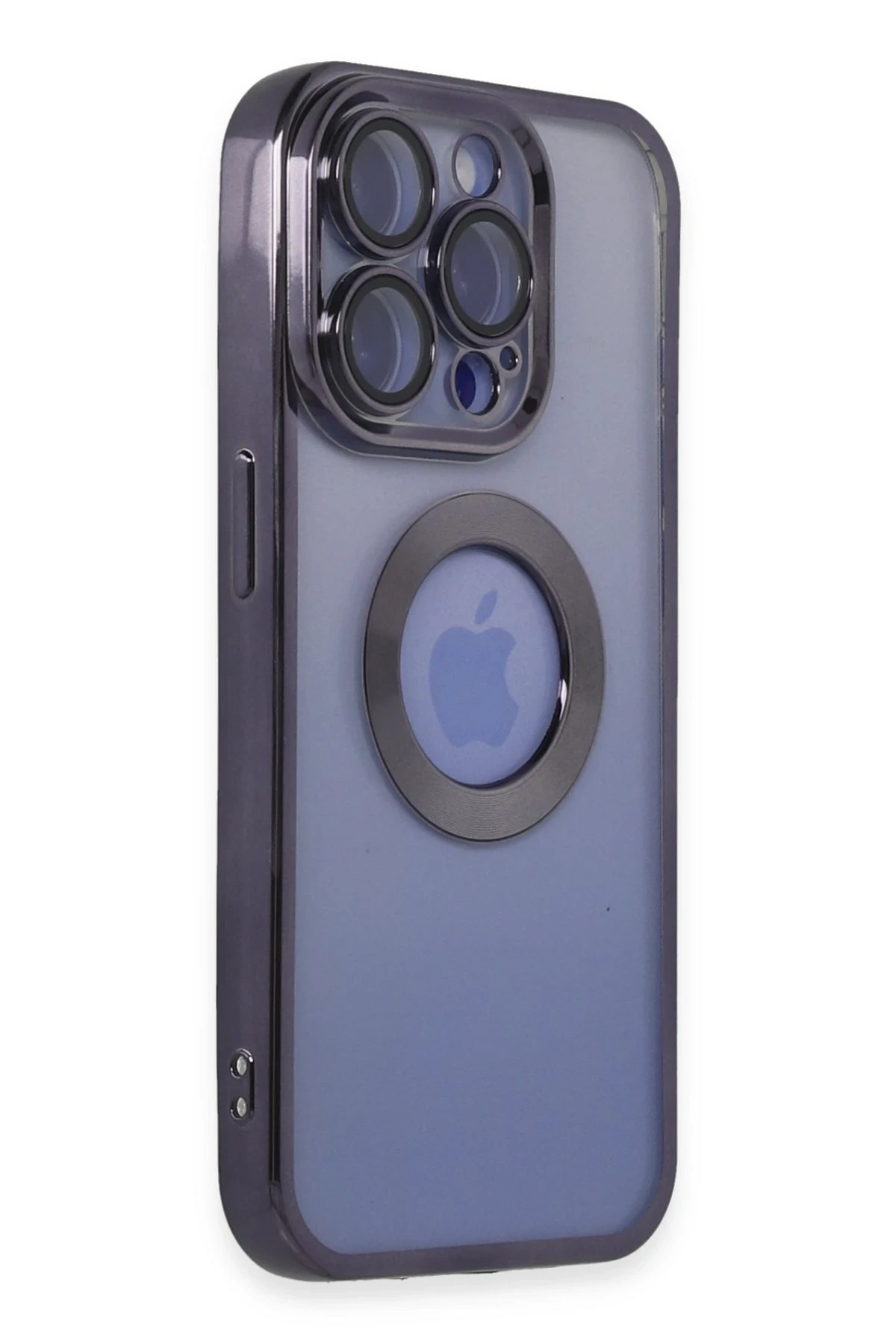 Newface iPhone 15 Pro Max Kılıf Slot Silikon - Mor
