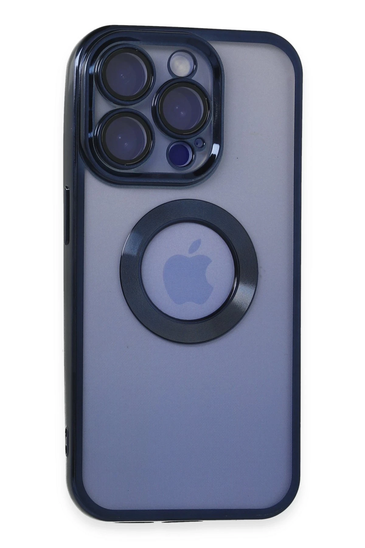 Newface iPhone 15 Pro Max Kılıf Slot Silikon - Lacivert