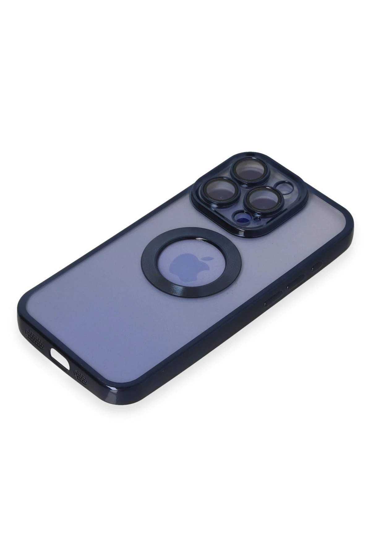 Newface iPhone 15 Pro Max Kılıf Slot Silikon - Lacivert