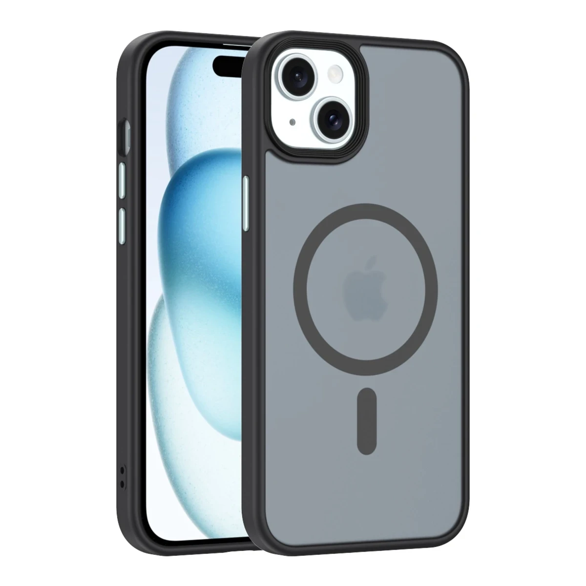 Newface Apple iPhone 15 Kılıf Trex Magneticsafe Kapak - Siyah — görsel 11