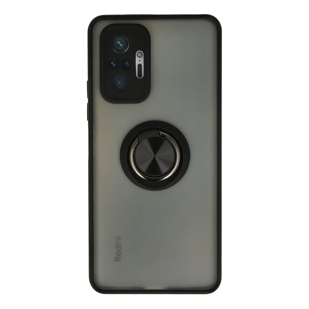 Newface Xiaomi Redmi Note 10 Pro Kılıf Montreal Yüzüklü Silikon Kapak - Siyah — görsel 4