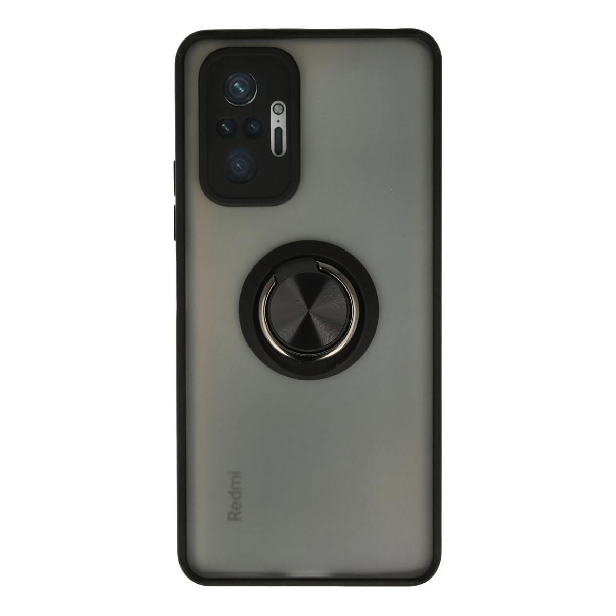 Newface Xiaomi Redmi Note 10 Pro Kılıf Montreal Yüzüklü Silikon Kapak - Siyah — görsel 7