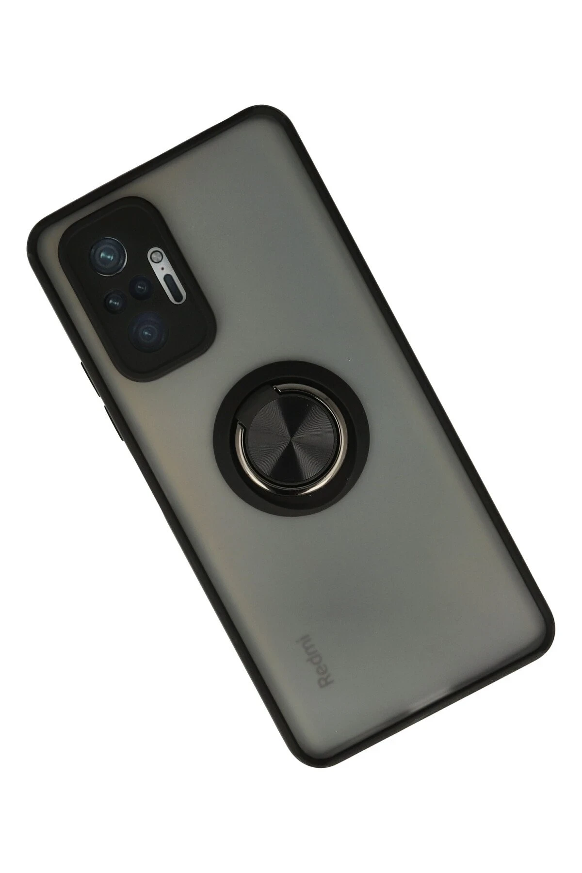Newface Xiaomi Redmi Note 10 Pro Kılıf Montreal Yüzüklü Silikon Kapak - Siyah — görsel 2