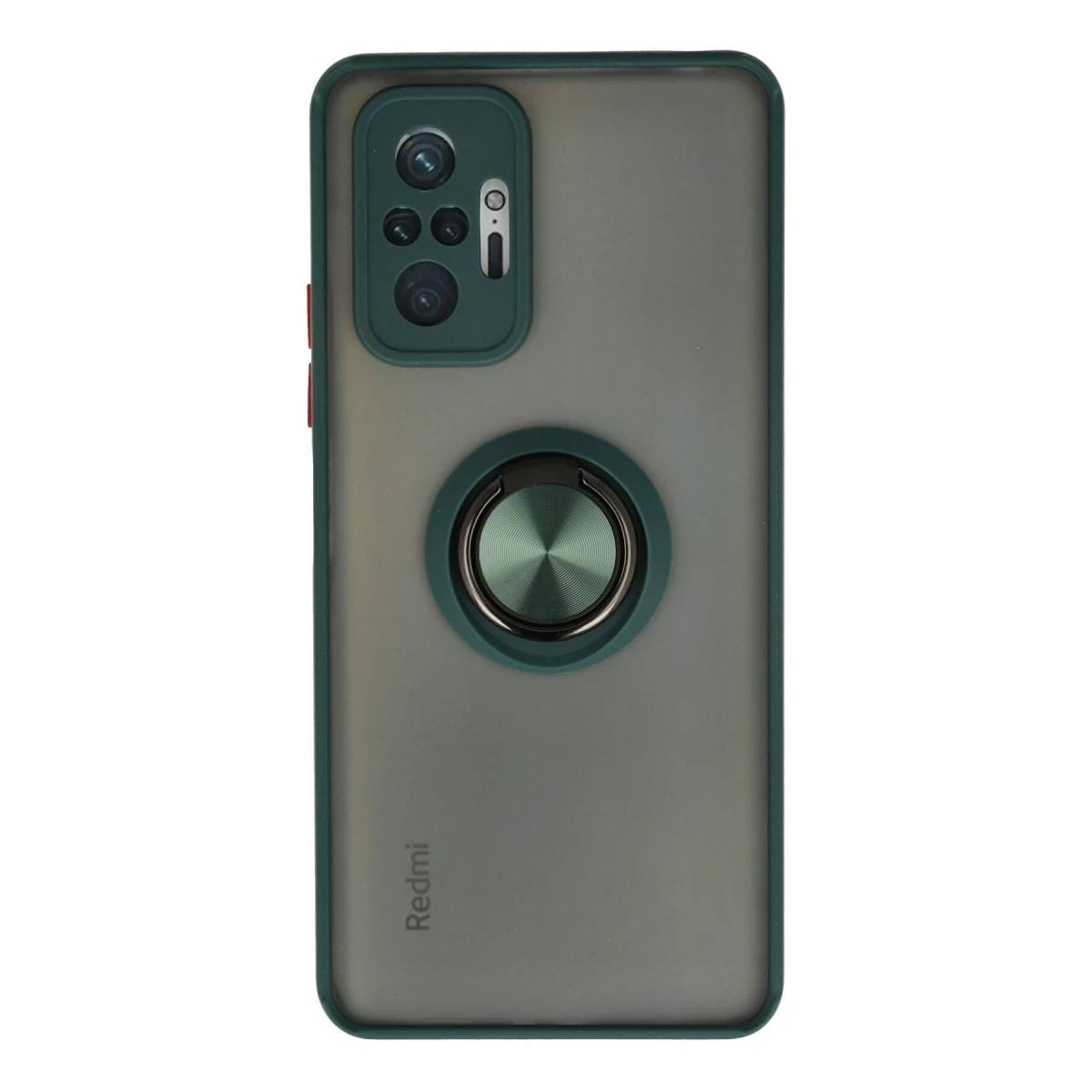 Newface Xiaomi Redmi Note 10 Pro Kılıf Montreal Yüzüklü Silikon Kapak - Yeşil