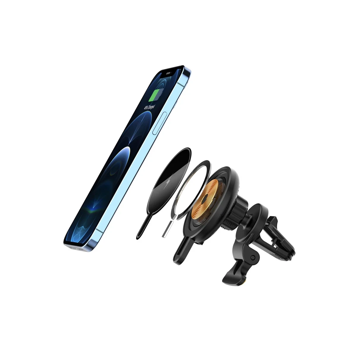 Newface T9 15W Magsafe Araç Tutucu - Siyah — görsel 12