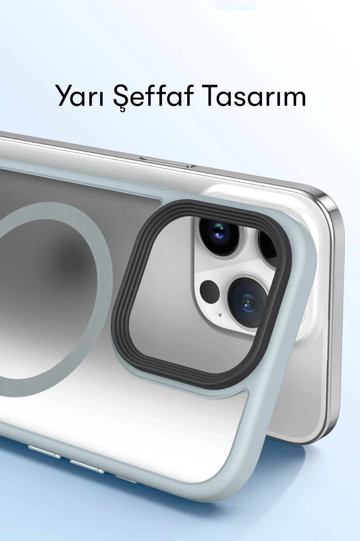 Newface Apple iPhone 15 Plus Kılıf Trex Magneticsafe Kapak - Siyah — görsel 5