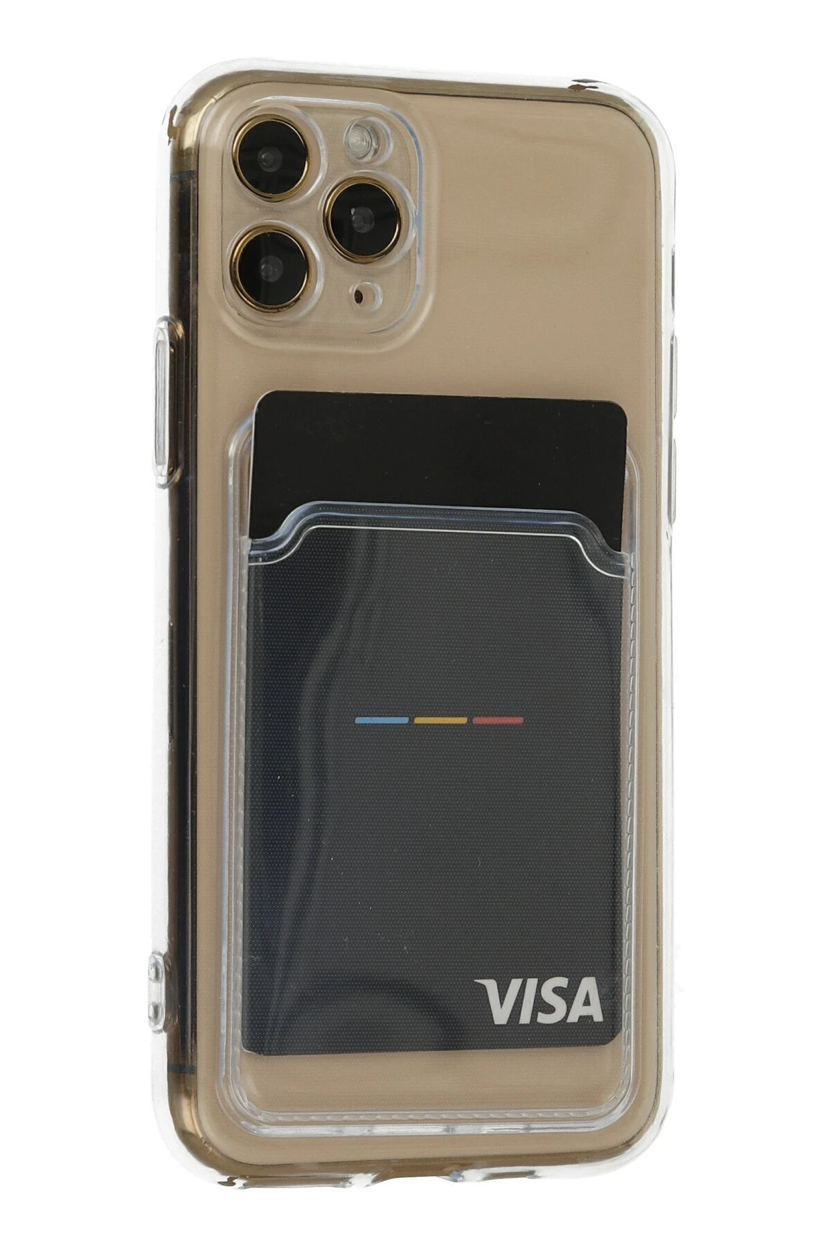 Newface Apple iPhone 11 Pro Kılıf Kart Şeffaf Silikon - Şeffaf