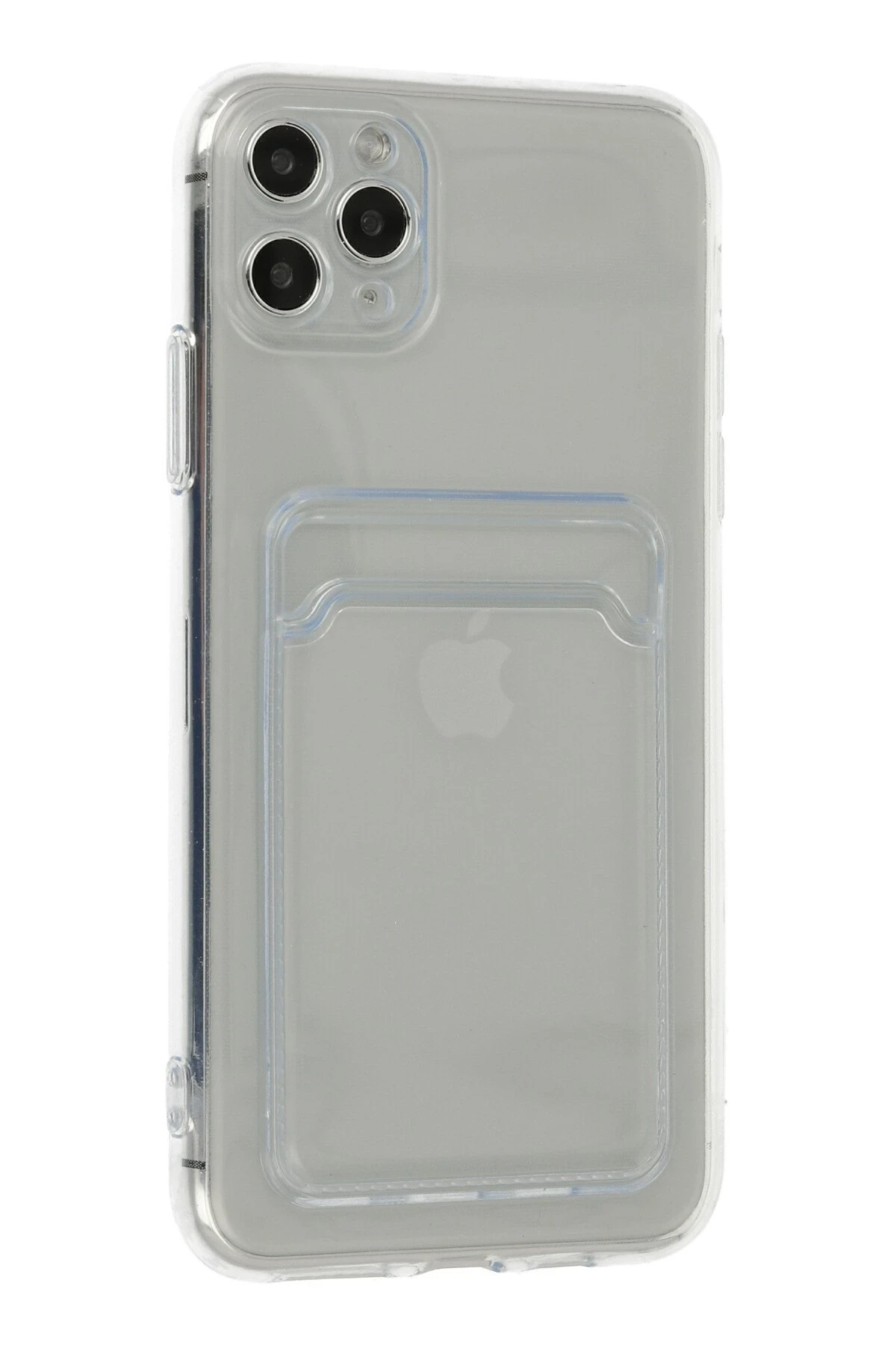 Newface iPhone 11 Pro Max Kılıf Kart Şeffaf Silikon - Şeffaf