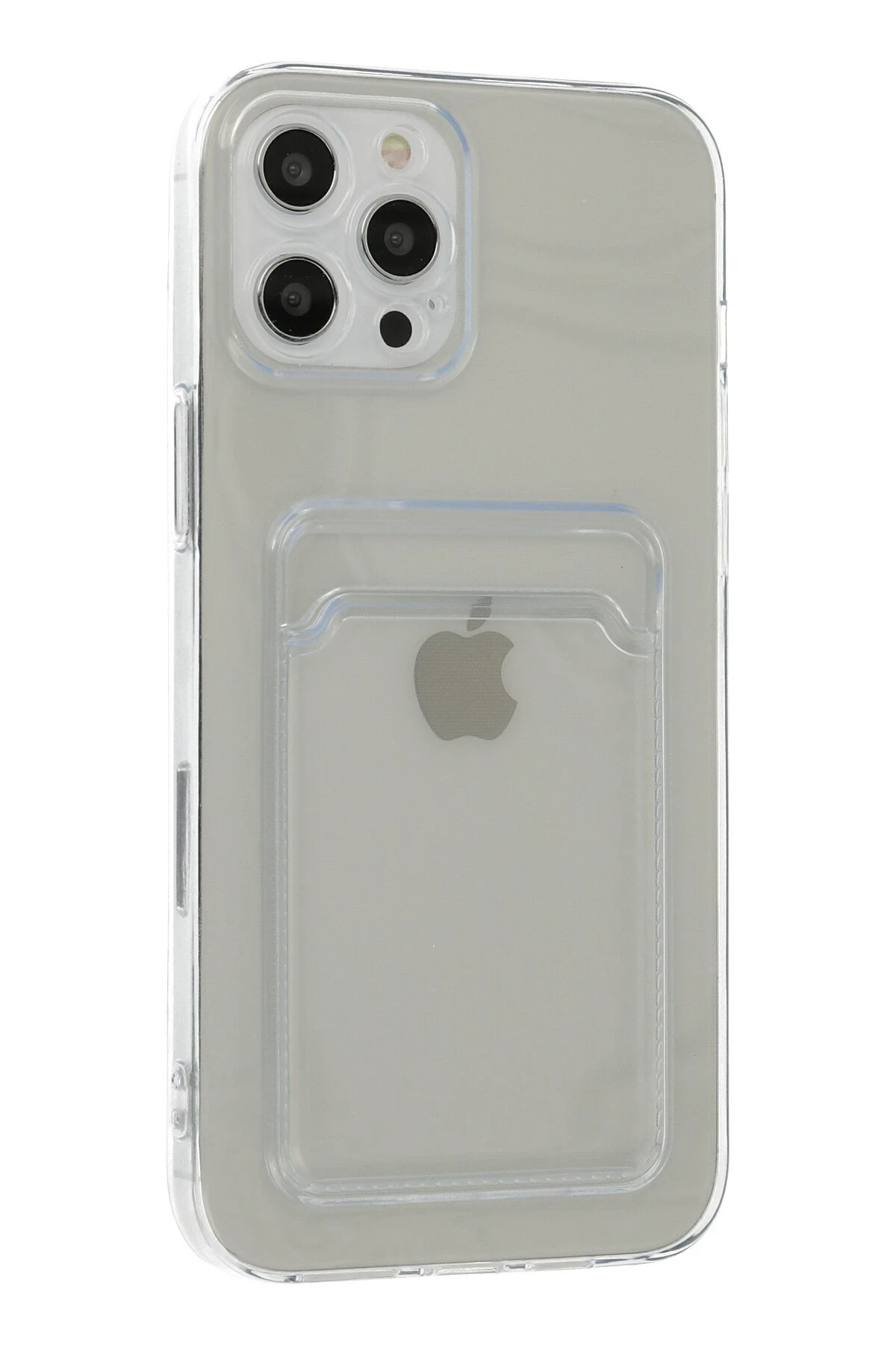 Newface Apple iPhone 12 Pro Max Kılıf Kart Şeffaf Silikon - Şeffaf — görsel 2