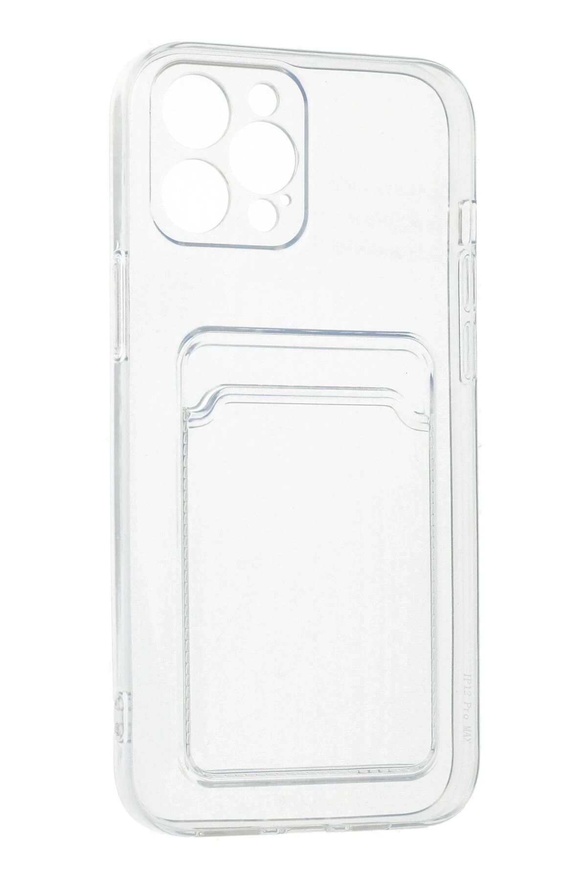 Newface Apple iPhone 12 Pro Max Kılıf Kart Şeffaf Silikon - Şeffaf — görsel 3