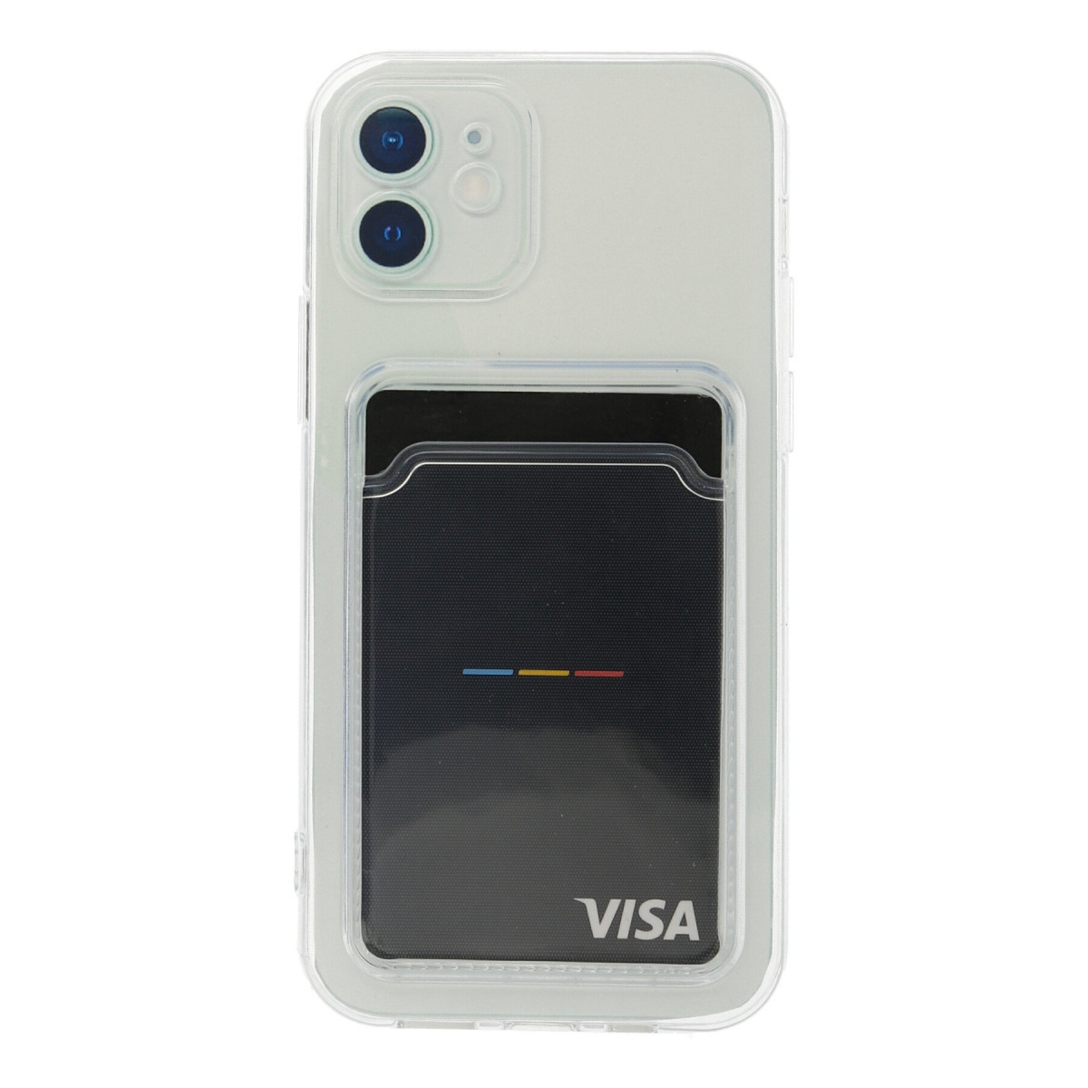Newface Apple iPhone 12 Kılıf Kart Şeffaf Silikon - Şeffaf — görsel 9