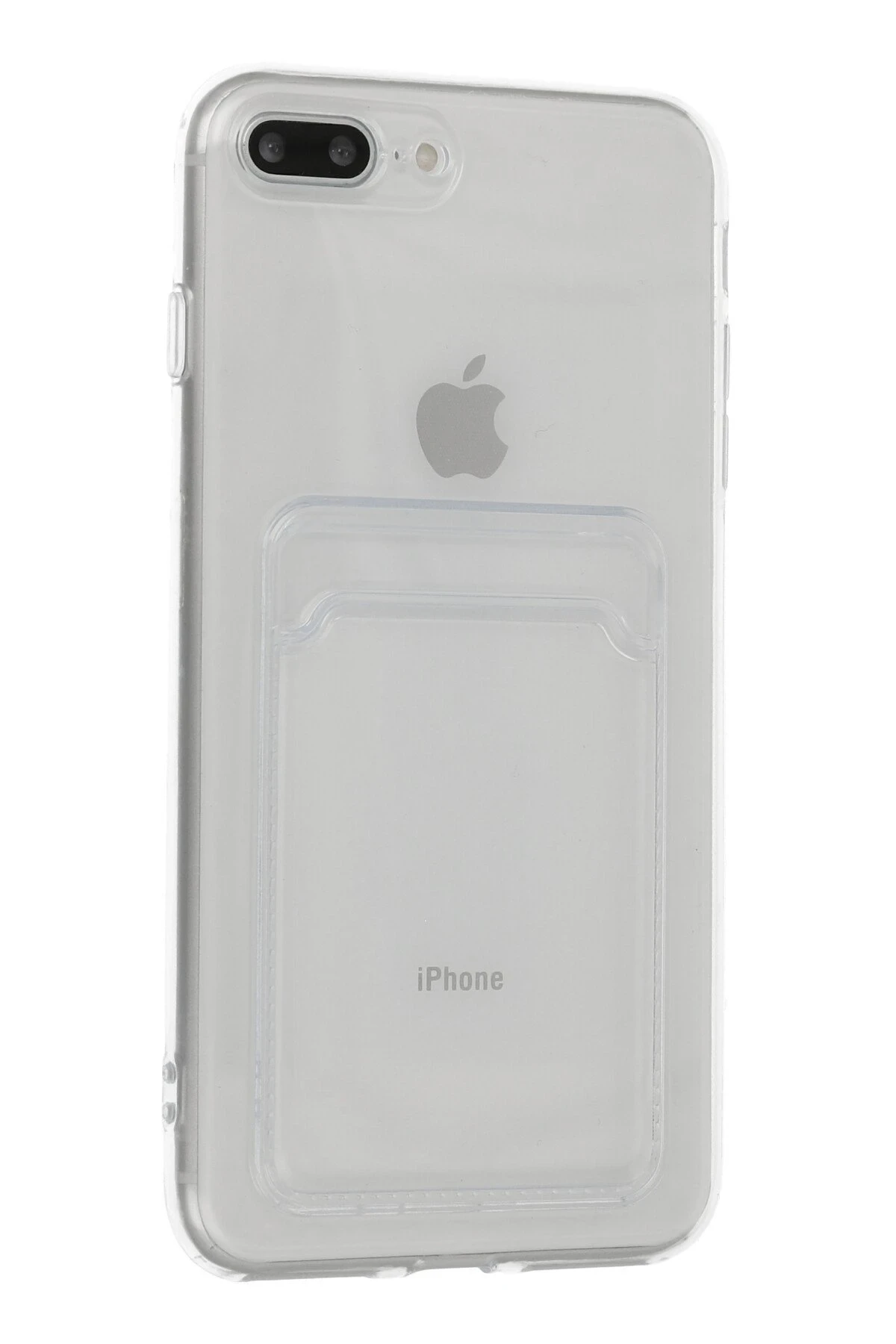 Newface Apple iPhone 7 Plus Kılıf Kart Şeffaf Silikon - Şeffaf — görsel 2