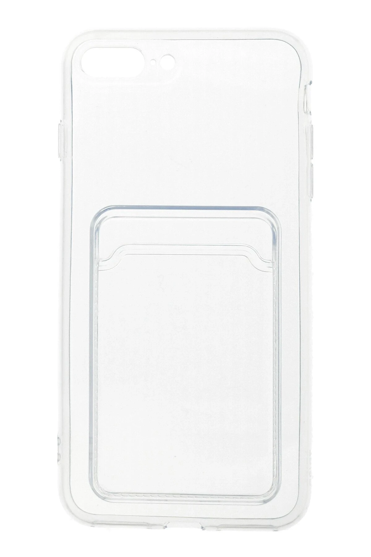 Newface Apple iPhone 7 Plus Kılıf Kart Şeffaf Silikon - Şeffaf — görsel 3