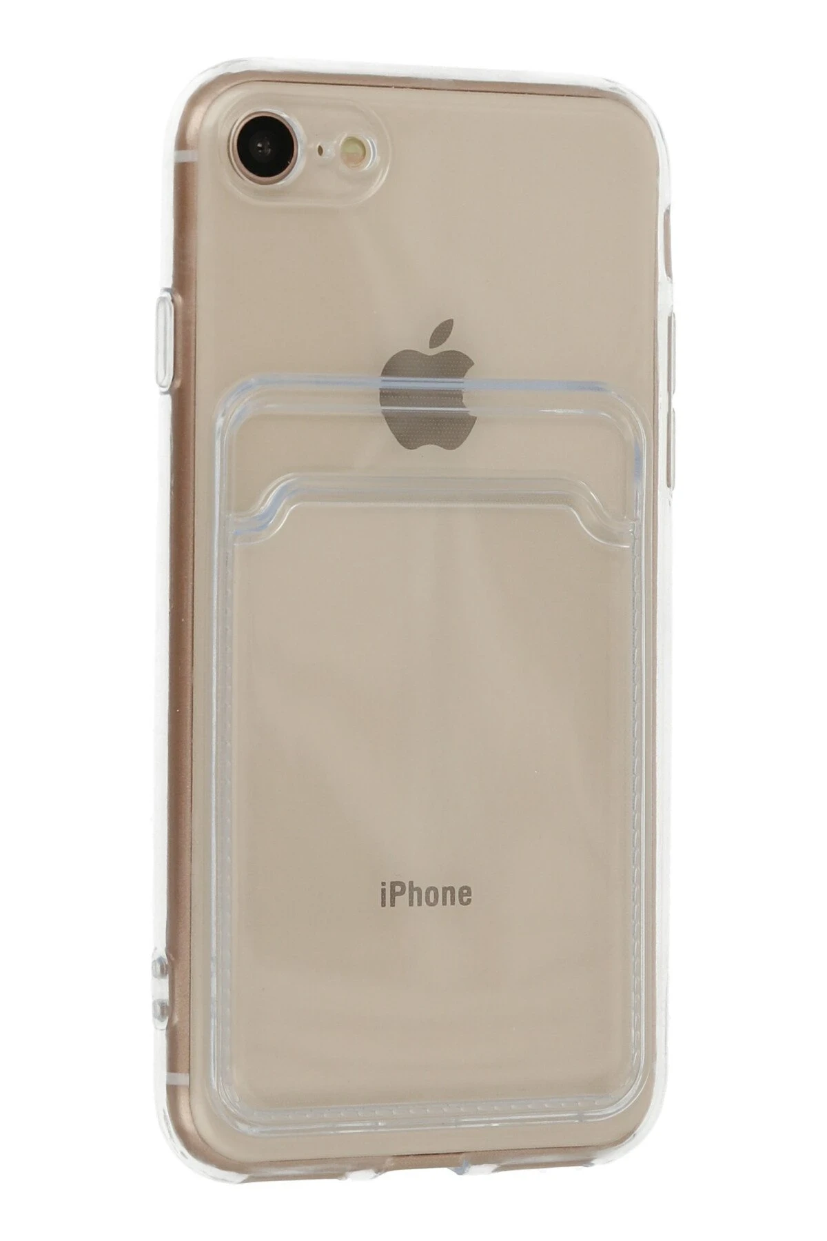 Newface Apple iPhone 7 Kılıf Kart Şeffaf Silikon - Şeffaf — görsel 2