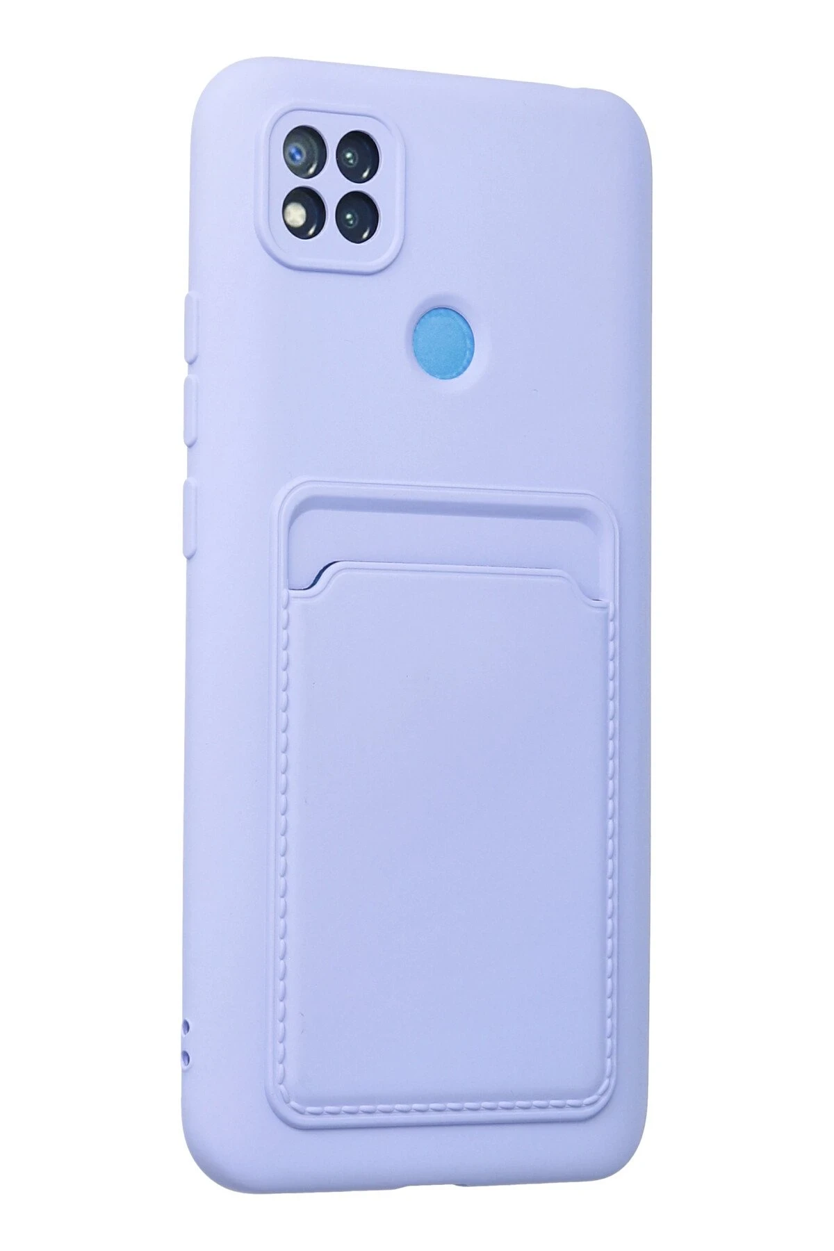 Newface Xiaomi Redmi 9C Kılıf Kelvin Kartvizitli Silikon - Lila