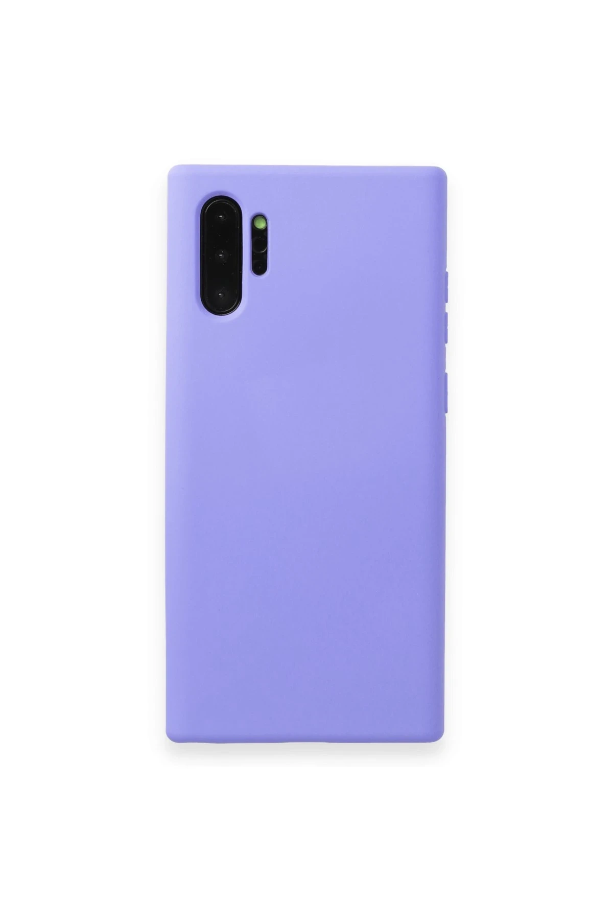 Newface Samsung Galaxy Note 10 Plus Kılıf Nano içi Kadife Silikon - Lila