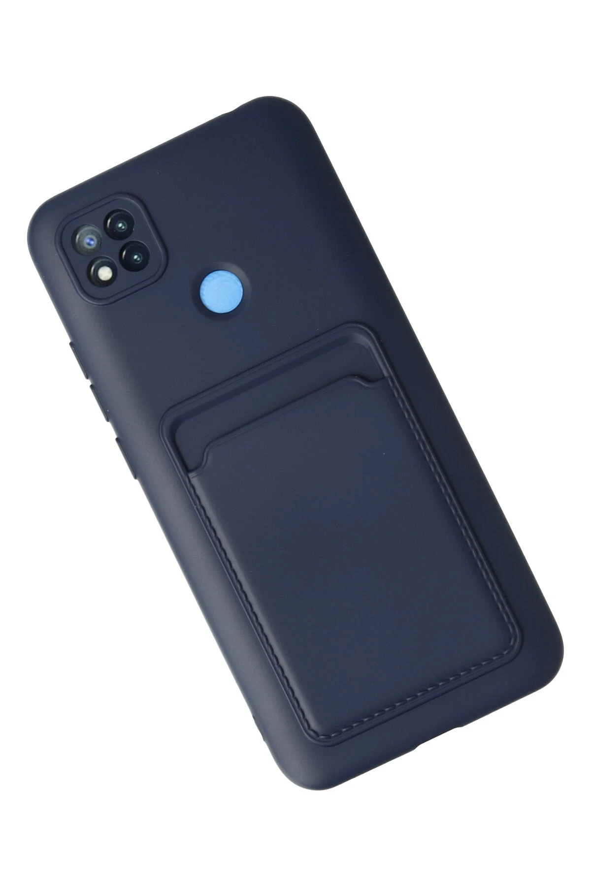 Newface Xiaomi Redmi 9C Kılıf Kelvin Kartvizitli Silikon - Lacivert