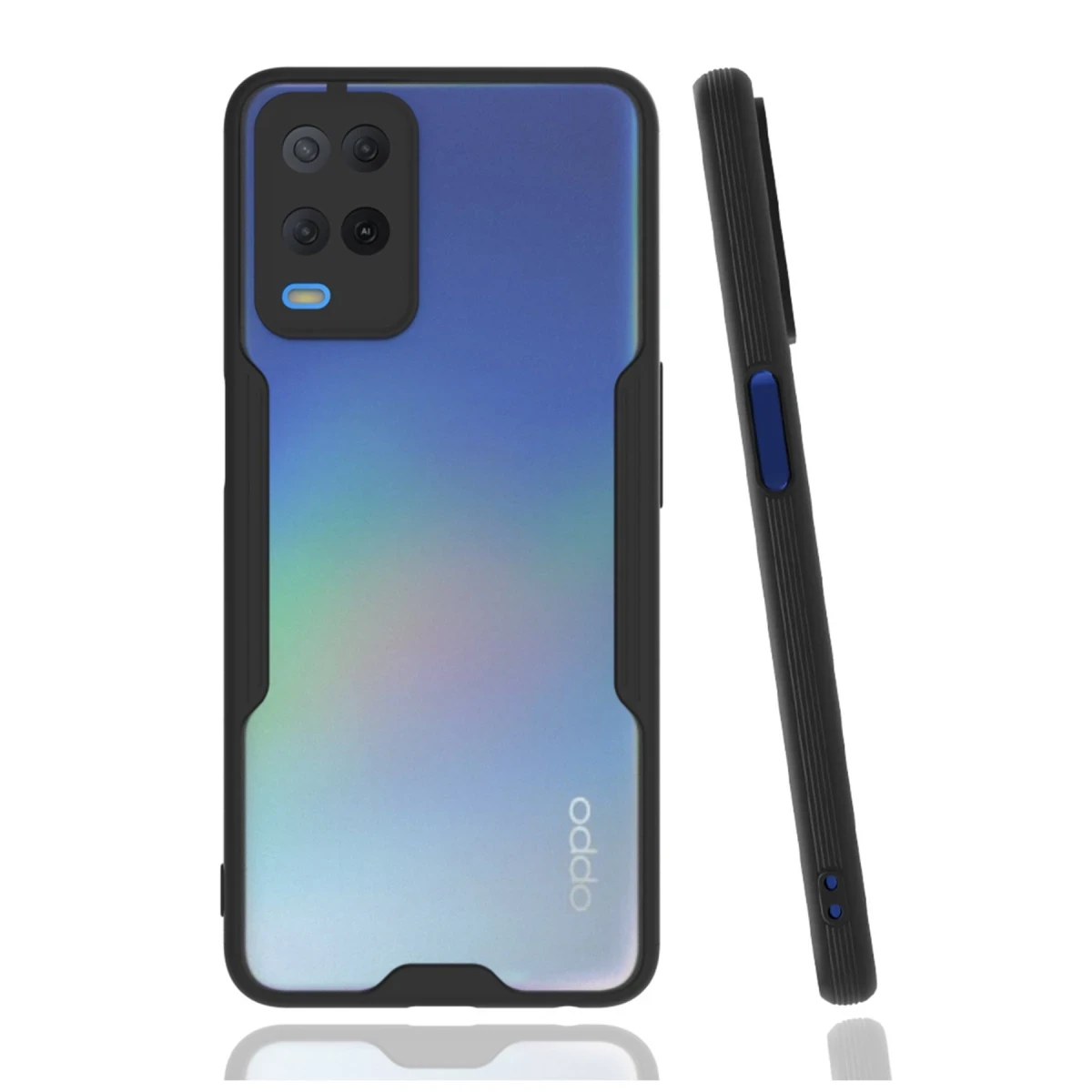 Newface Oppo A54 4G Kılıf Platin Silikon - Siyah — görsel 2