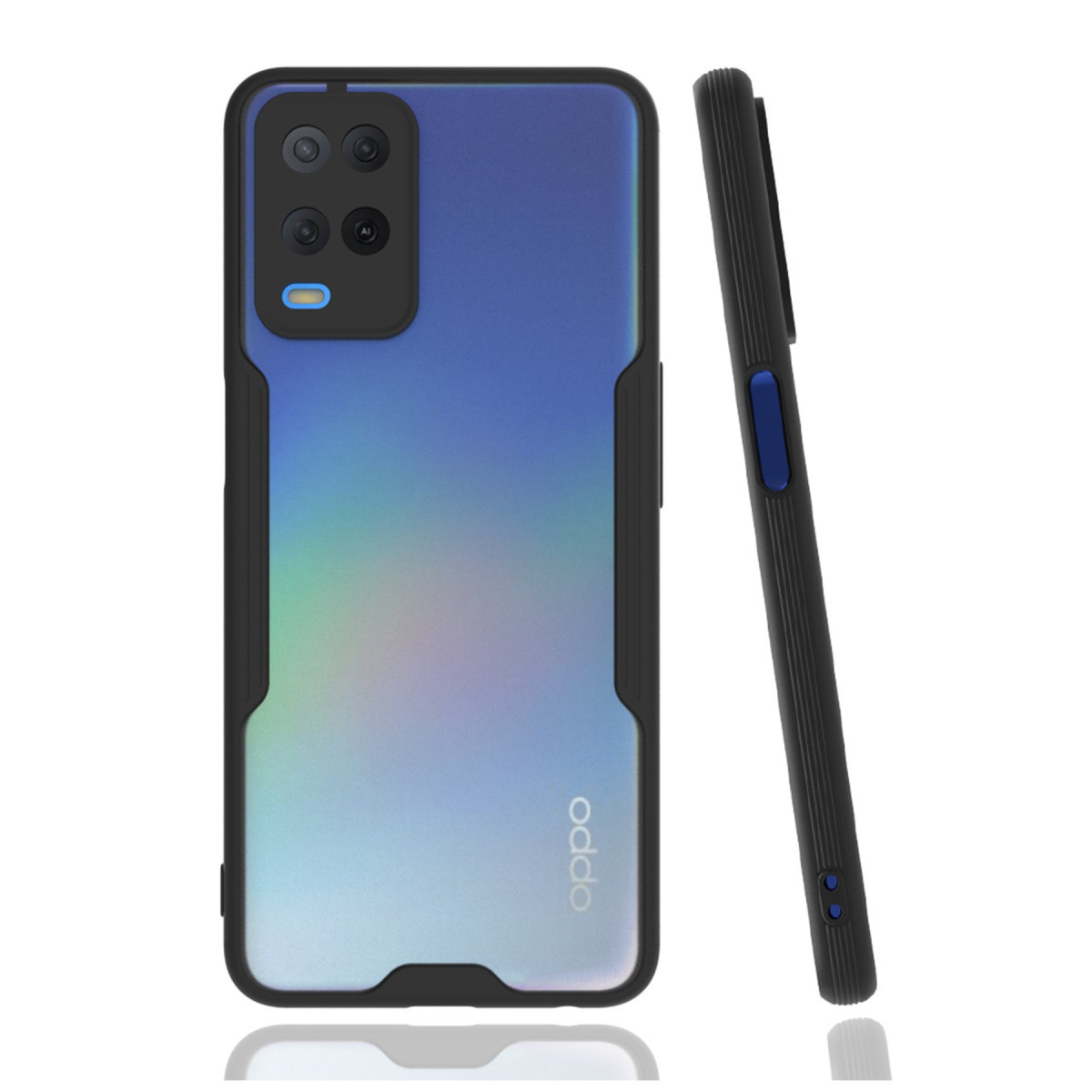 Newface Oppo A54 4G Kılıf Platin Silikon - Siyah — görsel 3