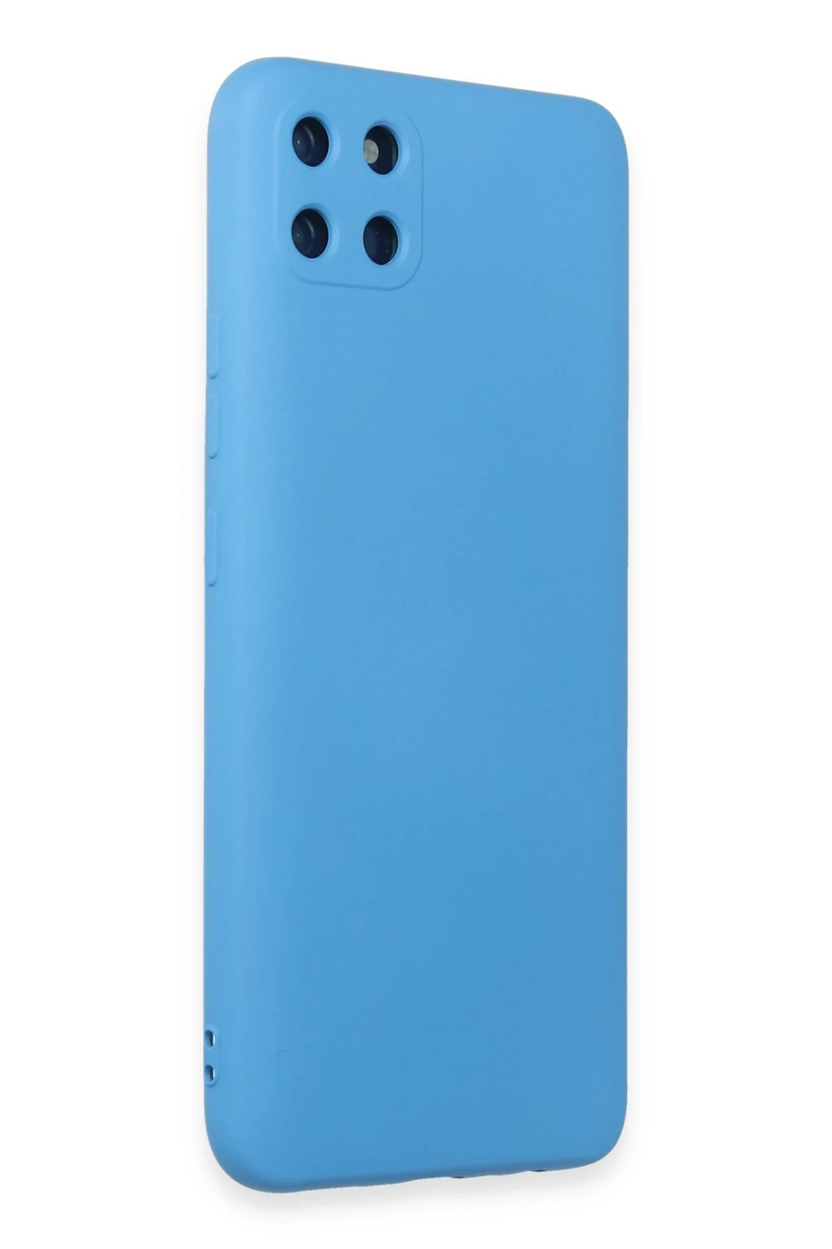 Newface Realme C11 Kılıf Nano içi Kadife Silikon - Mavi