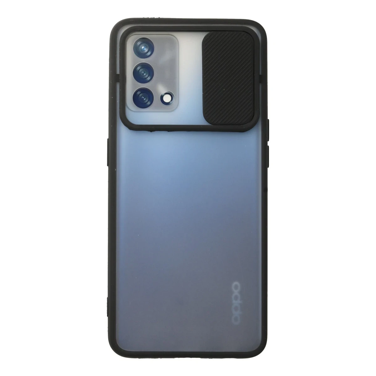 Newface Oppo A74 4G Kılıf Palm Buzlu Kamera Sürgülü Silikon - Siyah — görsel 4