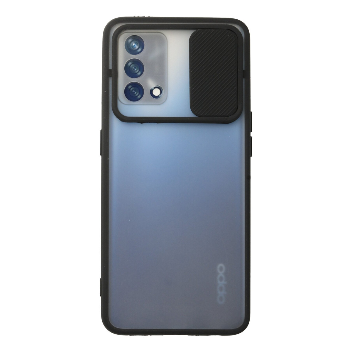 Newface Oppo A74 4G Kılıf Palm Buzlu Kamera Sürgülü Silikon - Siyah — görsel 7