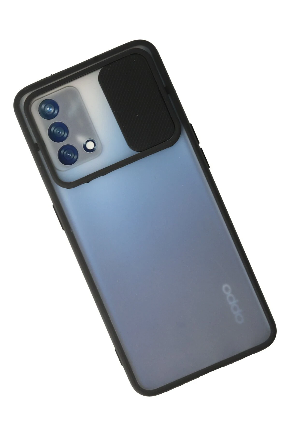 Newface Oppo A74 4G Kılıf Palm Buzlu Kamera Sürgülü Silikon - Siyah — görsel 2