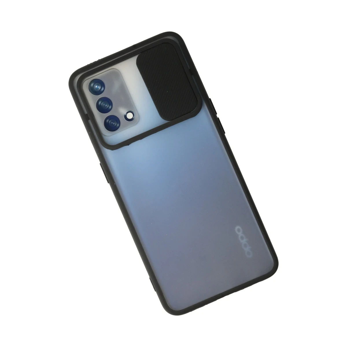 Newface Oppo A74 4G Kılıf Palm Buzlu Kamera Sürgülü Silikon - Siyah — görsel 5