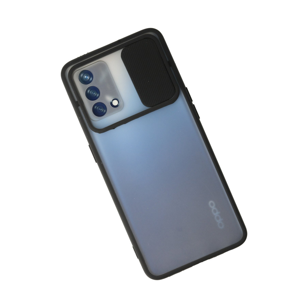 Newface Oppo A74 4G Kılıf Palm Buzlu Kamera Sürgülü Silikon - Siyah — görsel 8