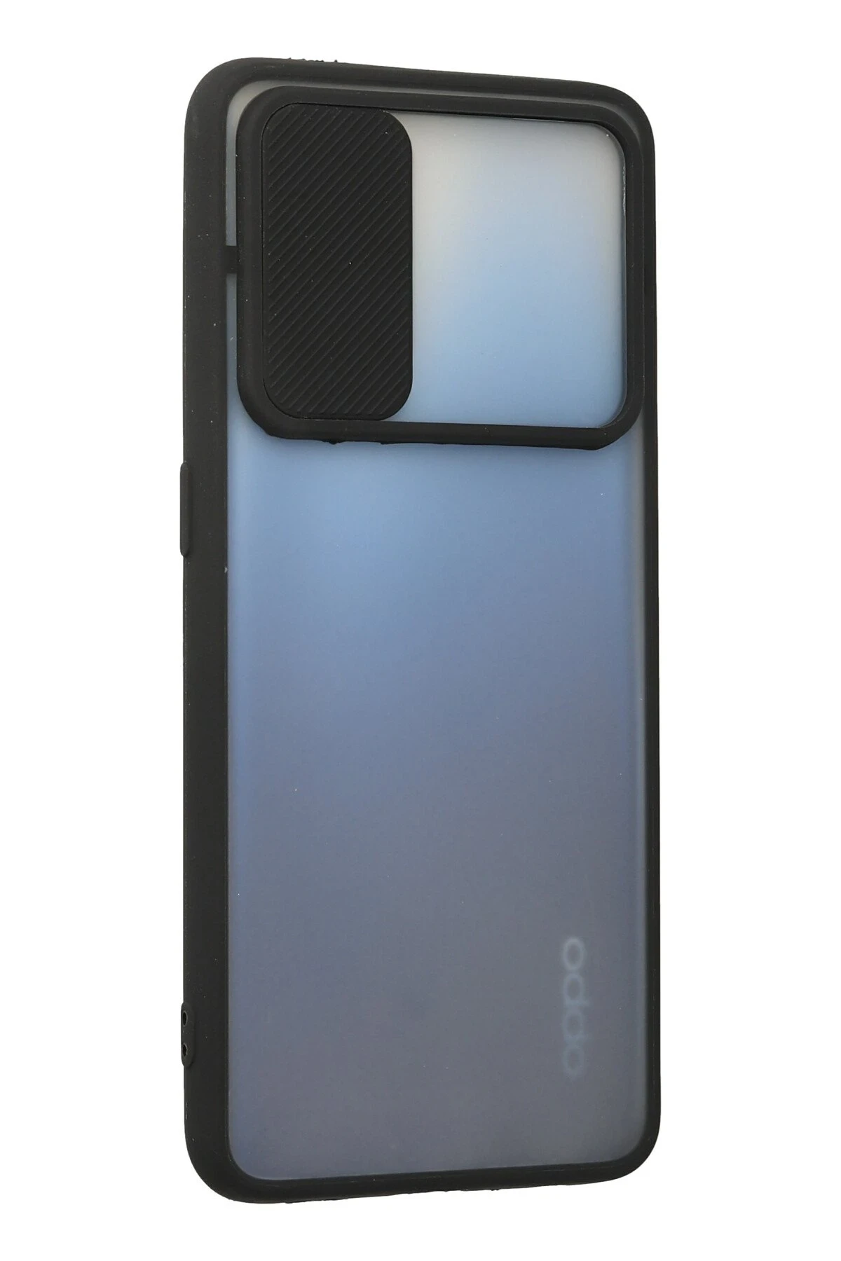 Newface Oppo A74 4G Kılıf Palm Buzlu Kamera Sürgülü Silikon - Siyah — görsel 3
