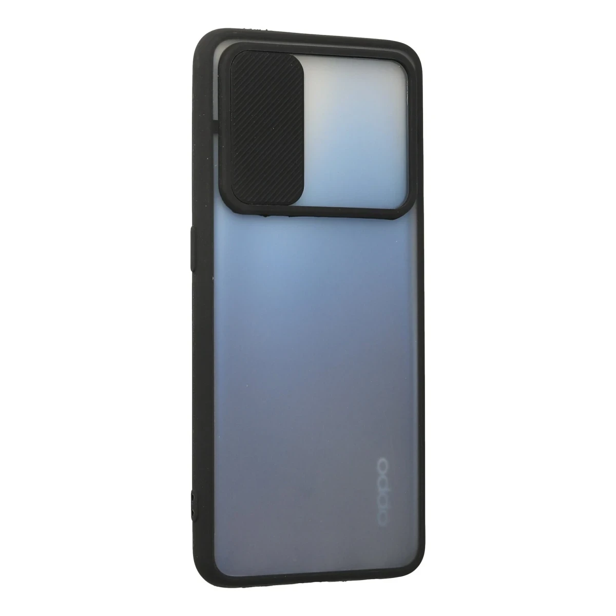 Newface Oppo A74 4G Kılıf Palm Buzlu Kamera Sürgülü Silikon - Siyah — görsel 6