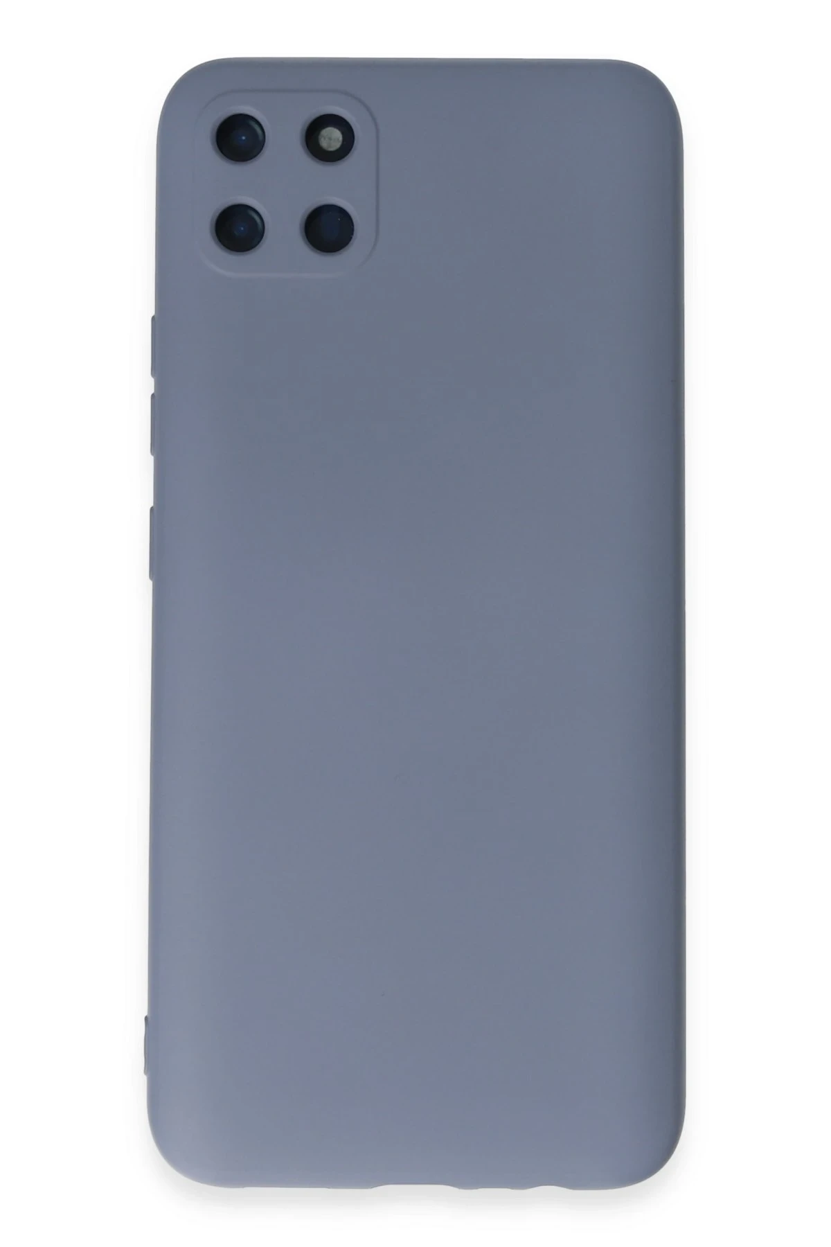 Newface Realme C11 Kılıf Nano içi Kadife Silikon - Gri