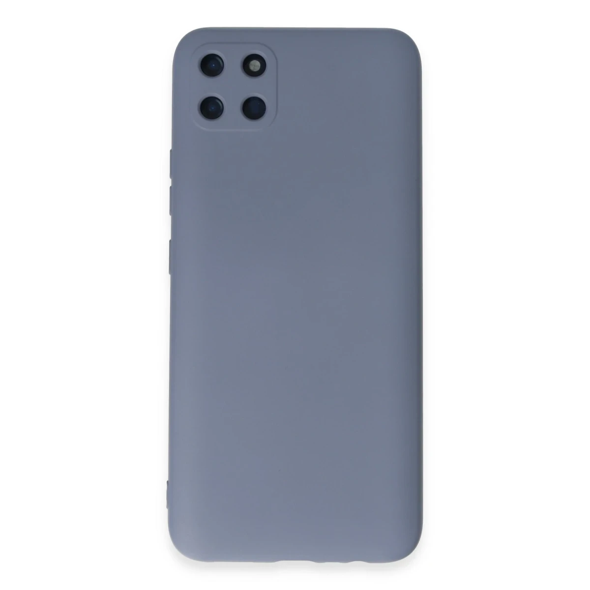 Newface Realme C11 Kılıf Nano içi Kadife Silikon - Gri