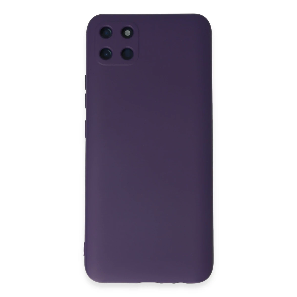 Newface Realme C11 Kılıf Nano içi Kadife Silikon - Mor