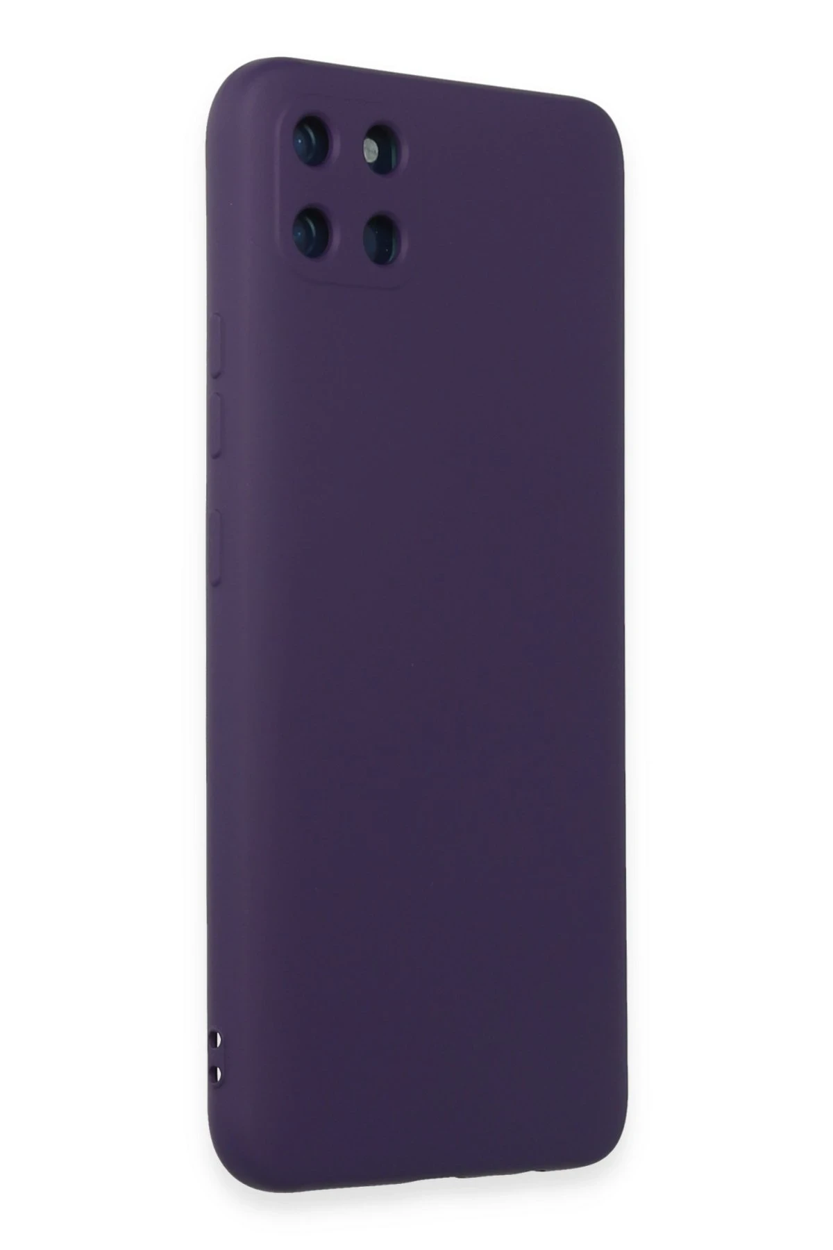 Newface Realme C11 Kılıf Nano içi Kadife Silikon - Mor