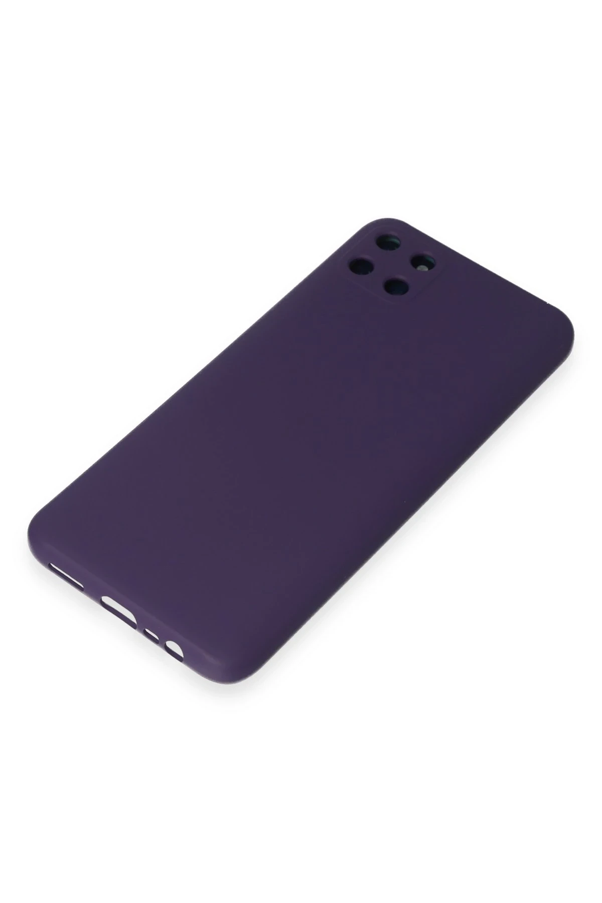 Newface Realme C11 Kılıf Nano içi Kadife Silikon - Mor