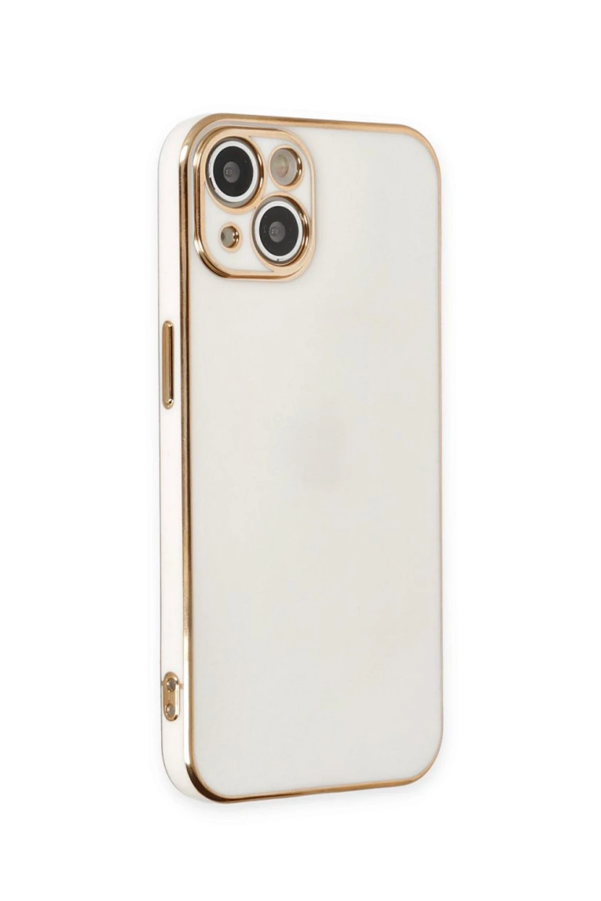 Newface iPhone 15 Kılıf Volet Silikon - Beyaz