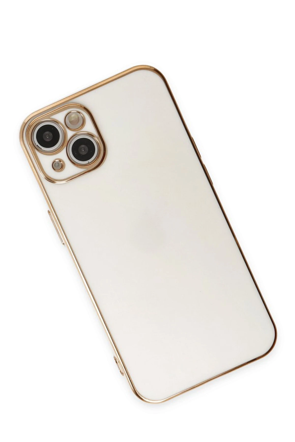 Newface iPhone 15 Kılıf Volet Silikon - Beyaz