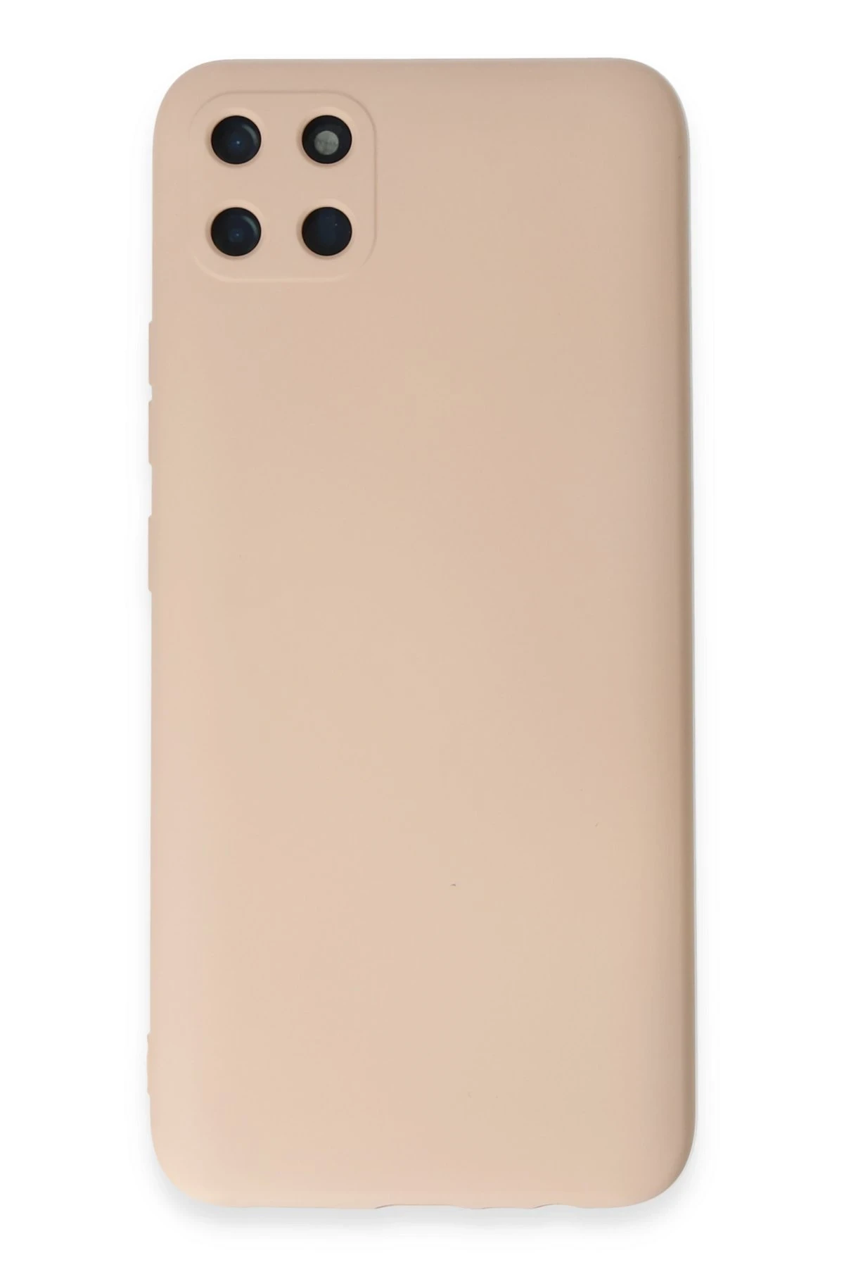 Newface Realme C11 Kılıf Nano içi Kadife Silikon - Pudra