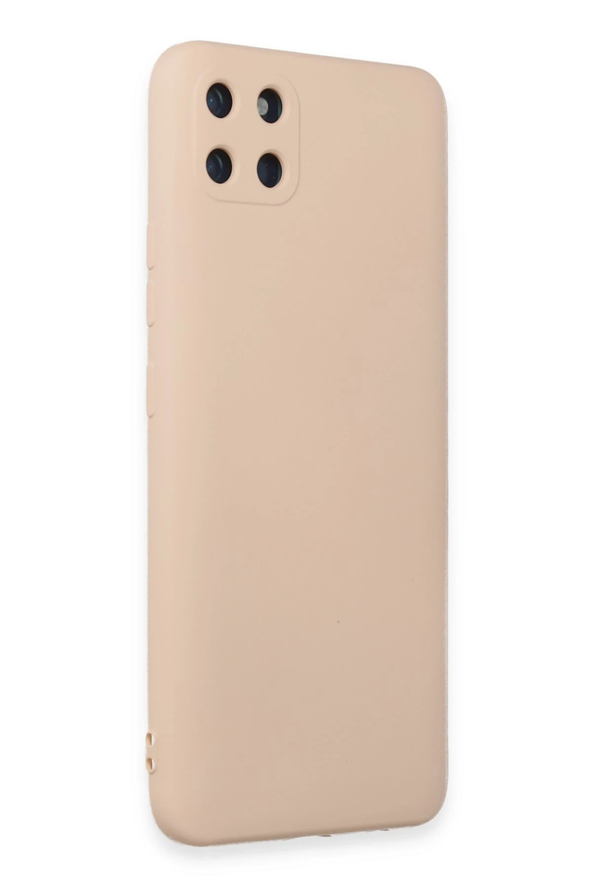Newface Realme C11 Kılıf Nano içi Kadife Silikon - Pudra