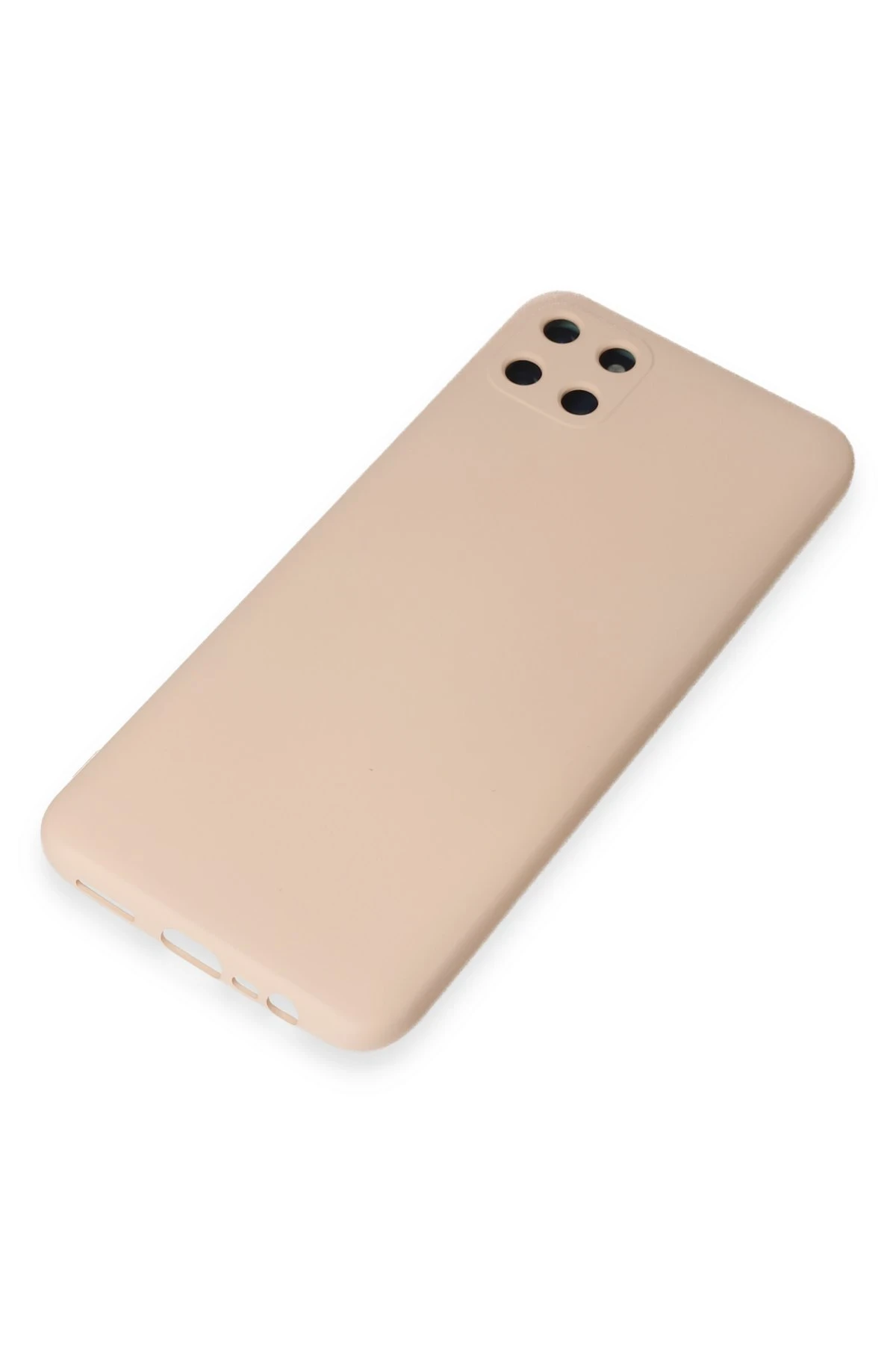 Newface Realme C11 Kılıf Nano içi Kadife Silikon - Pudra