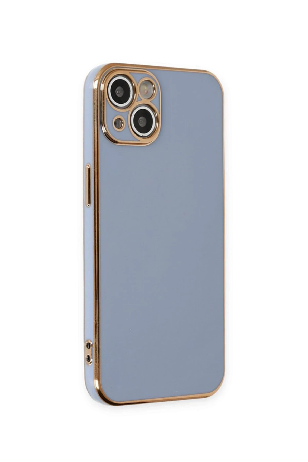 Newface iPhone 15 Kılıf Volet Silikon - Mavi