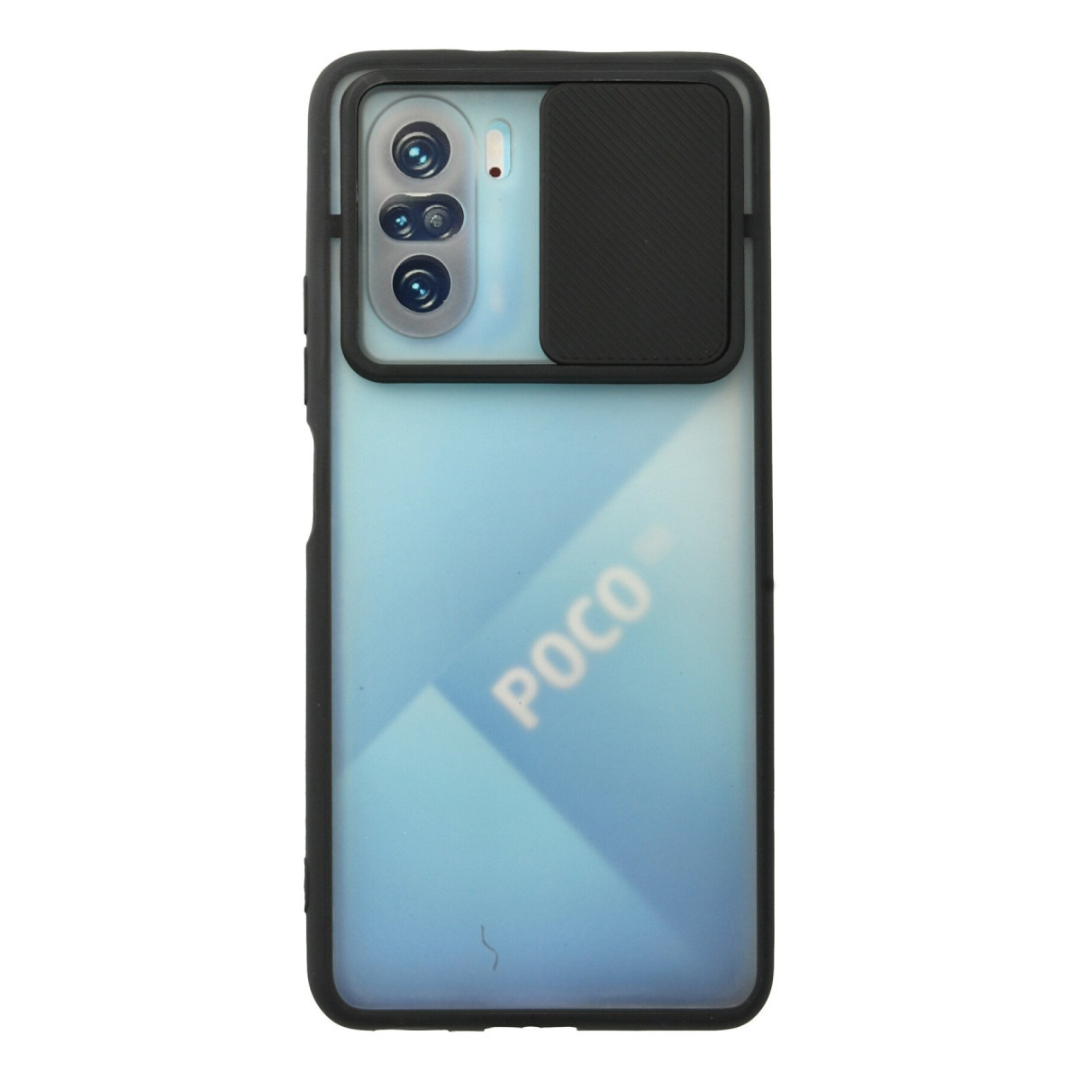 Newface Xiaomi Poco F3 Kılıf Palm Buzlu Kamera Sürgülü Silikon - Siyah — görsel 7
