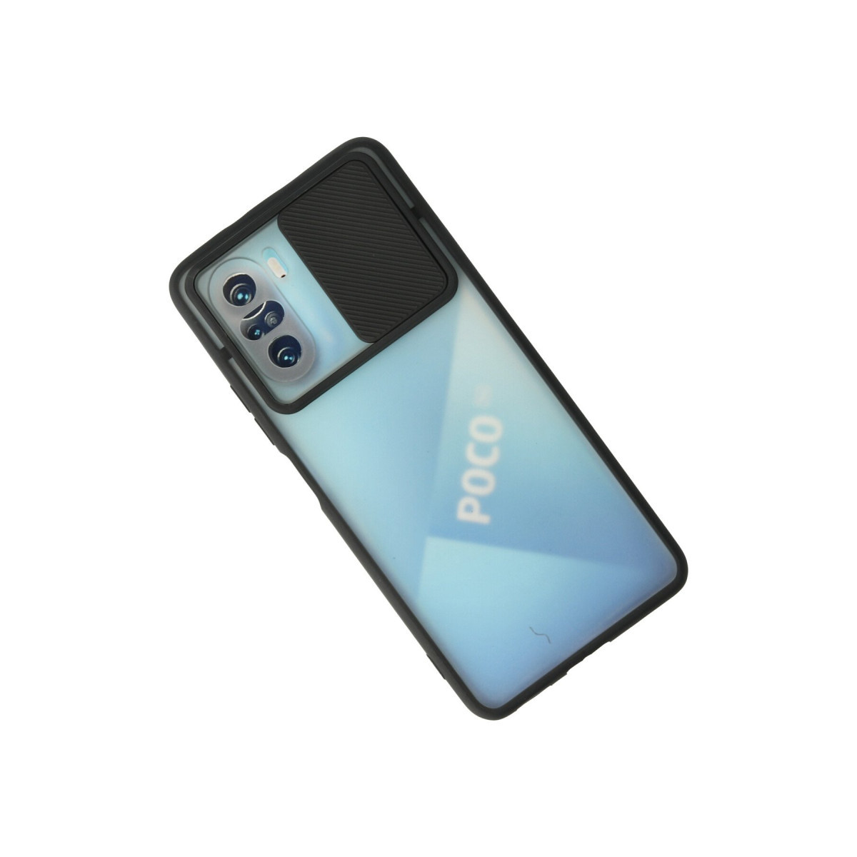 Newface Xiaomi Poco F3 Kılıf Palm Buzlu Kamera Sürgülü Silikon - Siyah — görsel 8